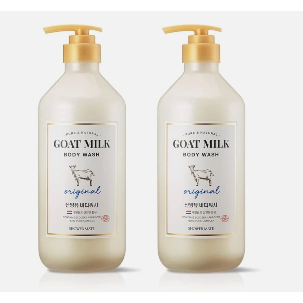 ( PACK OF 2) Goat Milk Body Wash Shower Mate Original Pure Natural Dutch